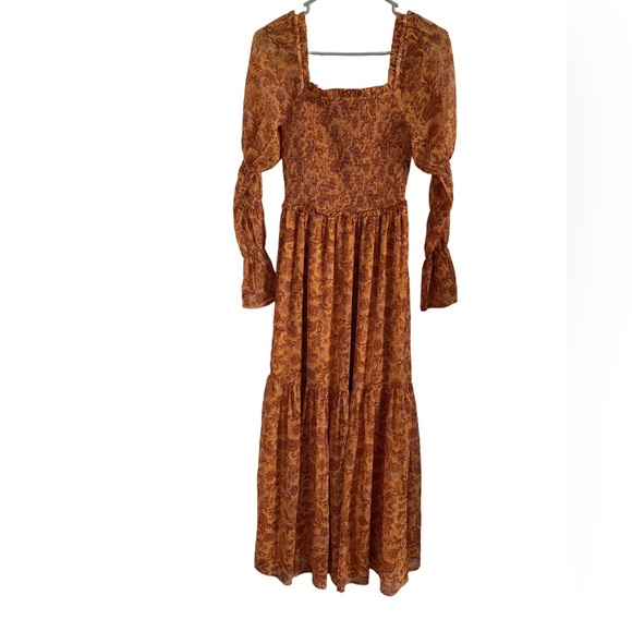 Patrons of Peace Dresses & Skirts - Patrons of Peace Smocked Square Neck Dress